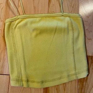 Yellow Abercrombie Straight Neck Top Size XS
